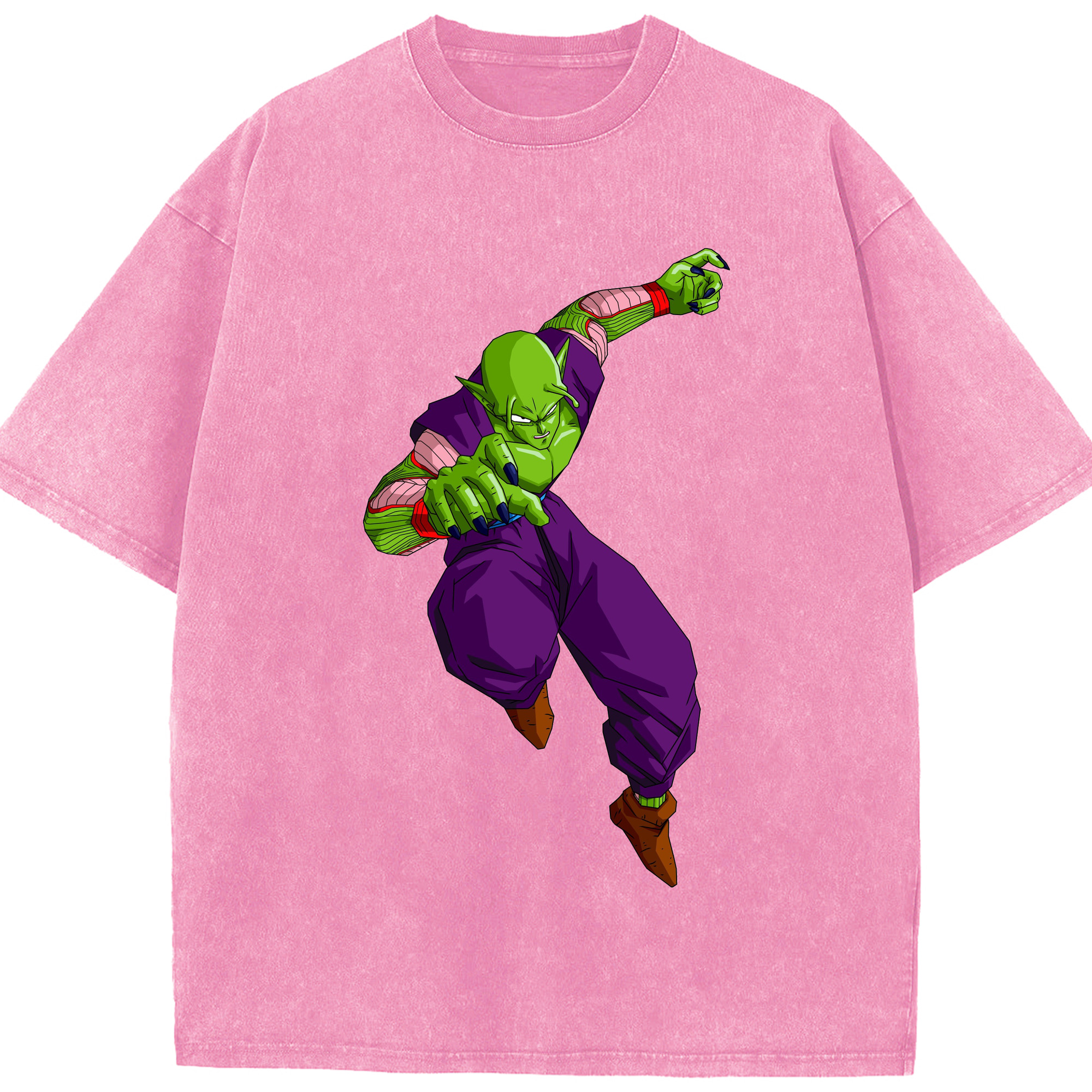 （画像用） ドラゴンボール ピッコロ DRAGON BALL Piccolo 綿100% ヴィンテージ風 半袖Tシャツ（フロントプリント）